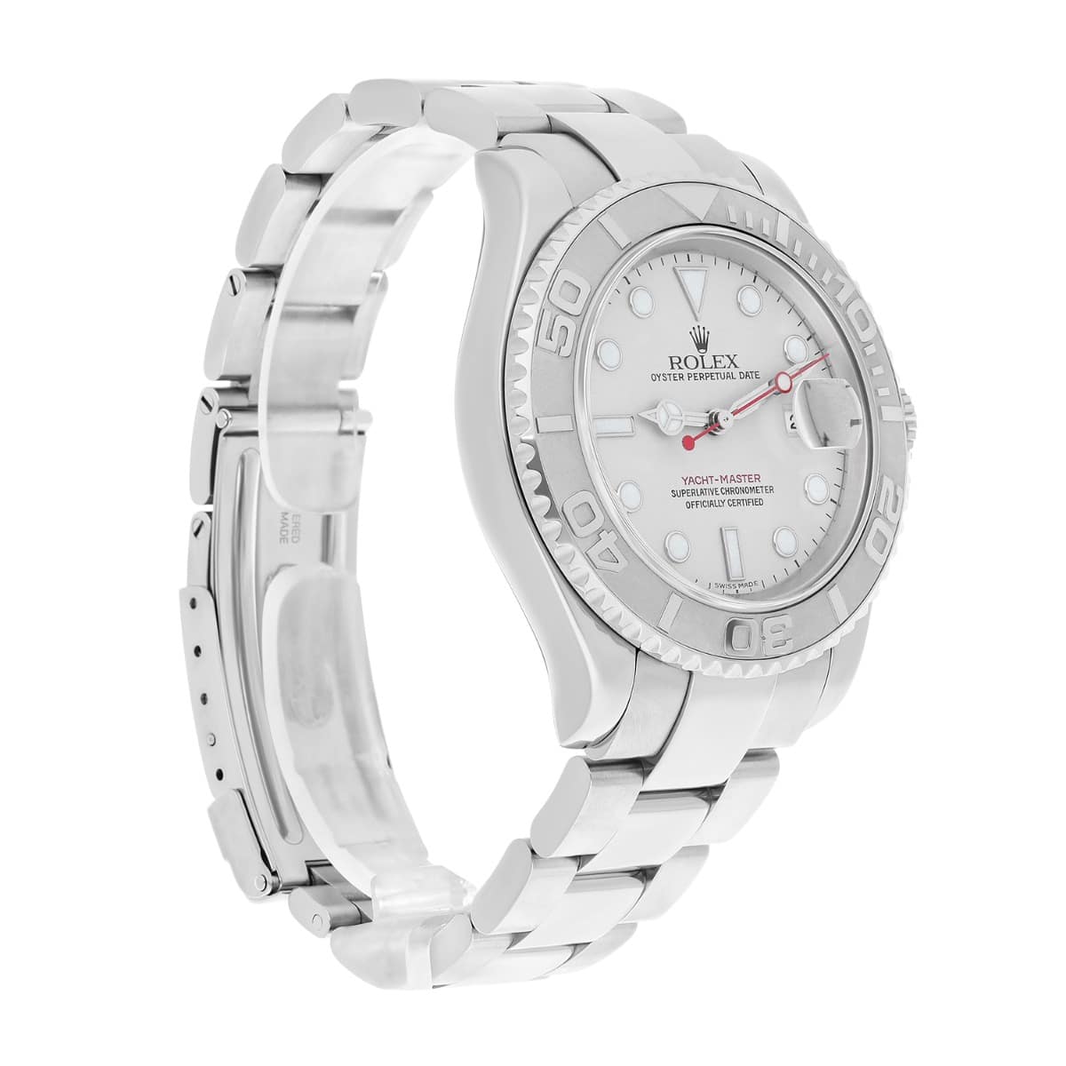 Rolex Yacht-Master 40mm Platinum Bezel Automatic Oyster Watch 16622 Y Series