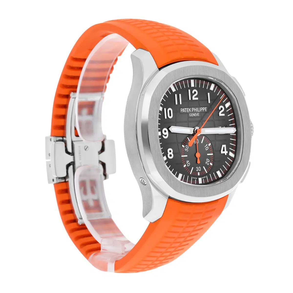 Patek Philippe 5968A Aquanaut Chronograph Orange Band Mens Watch Box/Papers – image 6