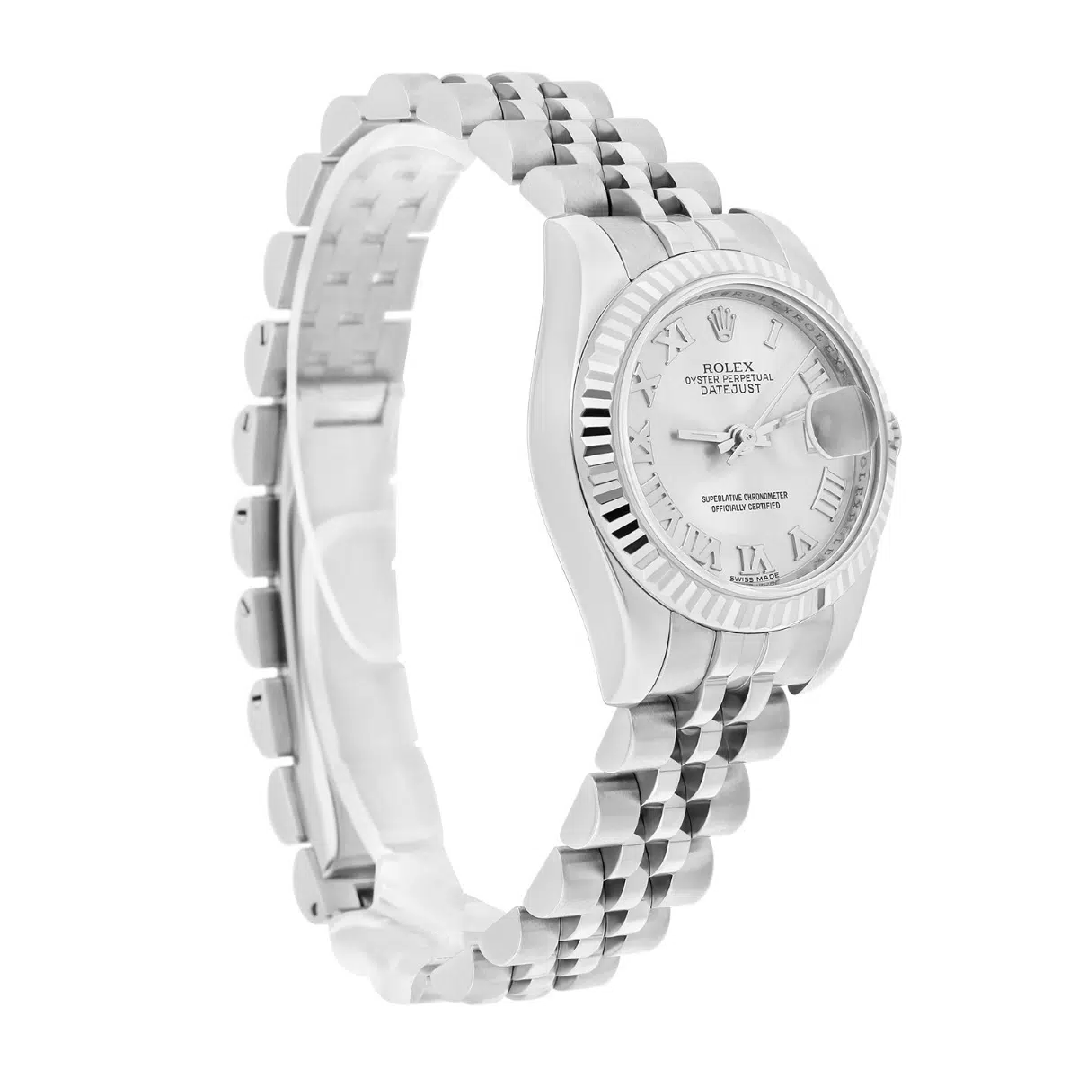Rolex 26mm Lady-Datejust 179174 Steel & White Gold Watch Silver Dial Jubilee – image 3