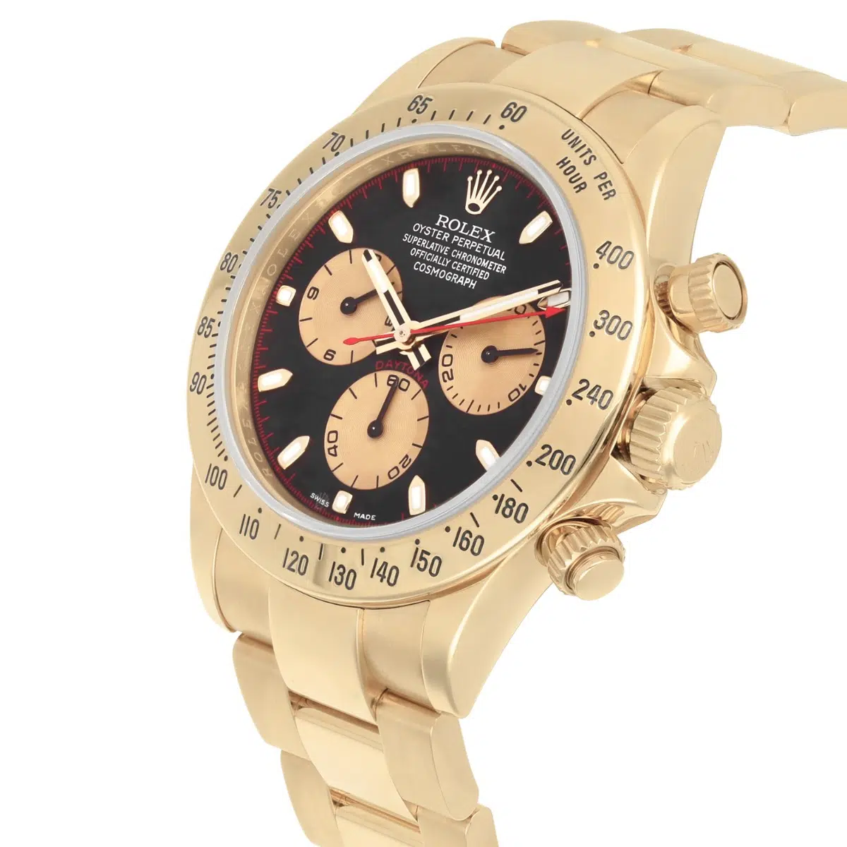 Mint 18K Yellow Gold 40mm Rolex Cosmograph Daytona 116528 Paul Newman – image 3