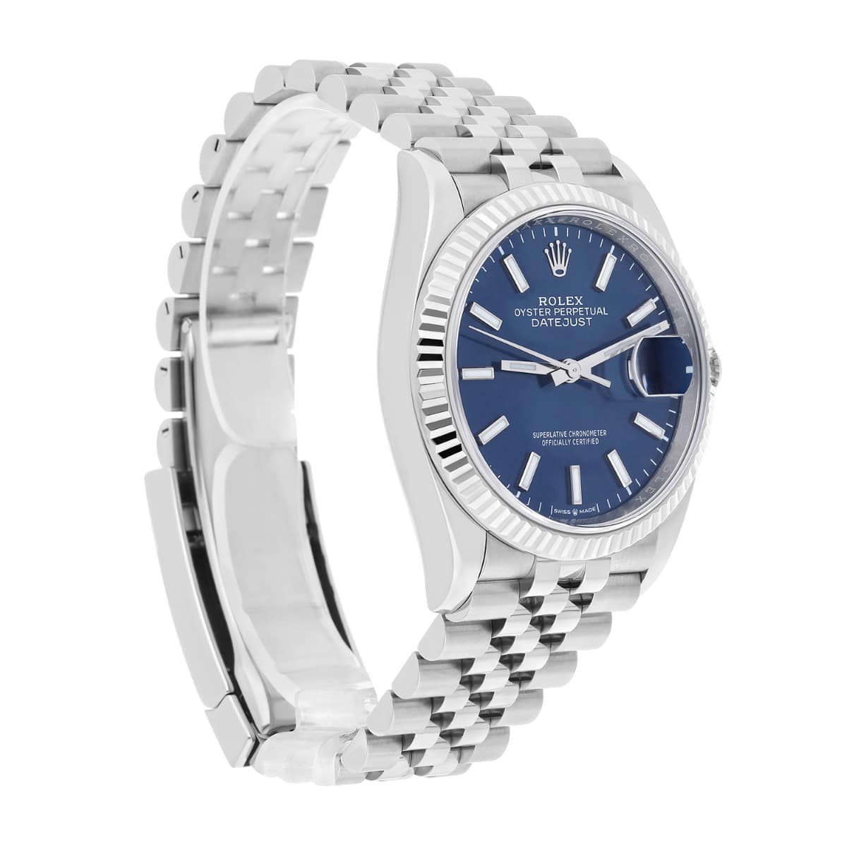 Rolex Datejust 126234 Steel 36mm Blue Index Dial Jubilee Bracelet Box/Papers 2021