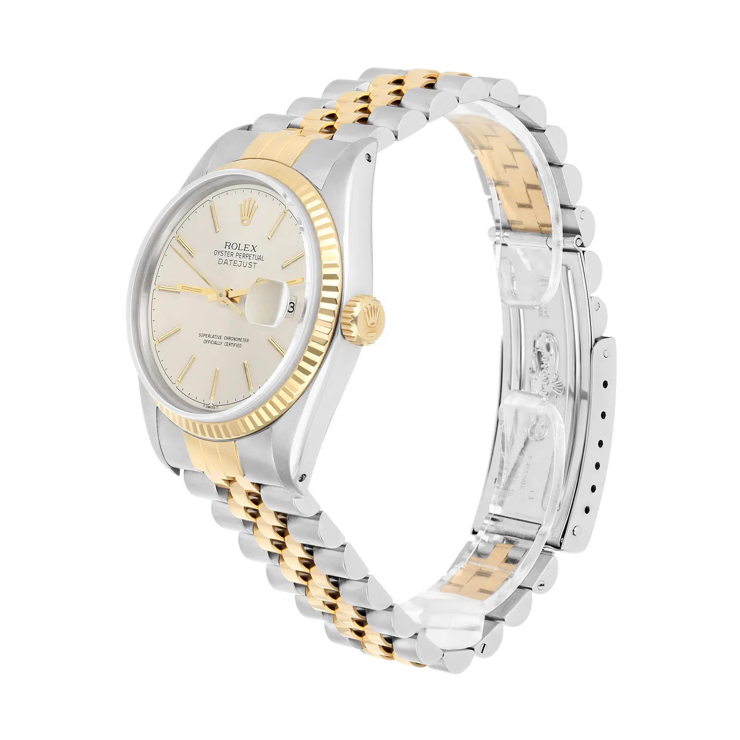 Rolex Datejust 36 Two Tone Silver lndex Dial Jubilee 16013 Circa 1982 – image 3