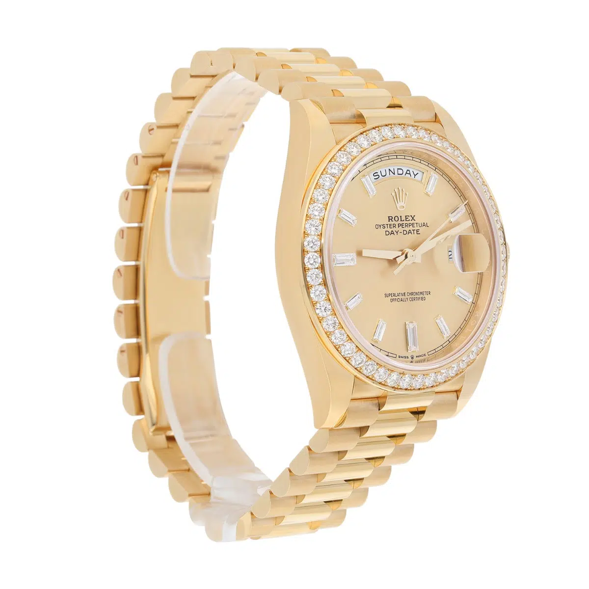 Rolex Day Date 40 Presidential 228348RBR-0002 Yellow Gold Factory Diamond Dial Bezel – image 3