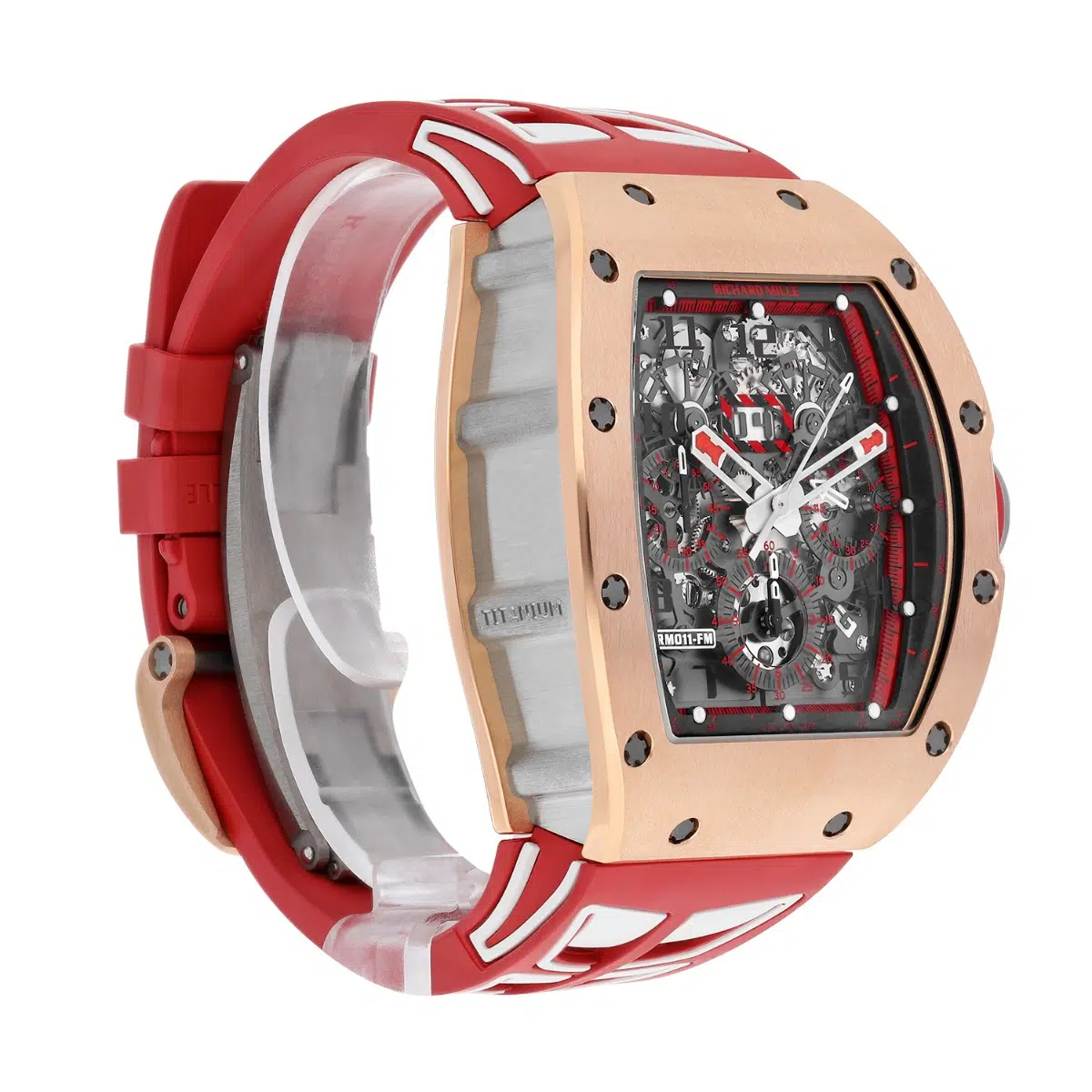 Richard Mille Men's Watch RM011-FM Felipe Massa Chronograph 'Red Demon' Rose Gold – image 4