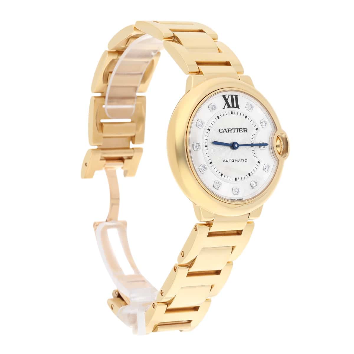 Cartier Ballon Bleu 36mm 18K Yellow Gold with Diamond Dial 3002