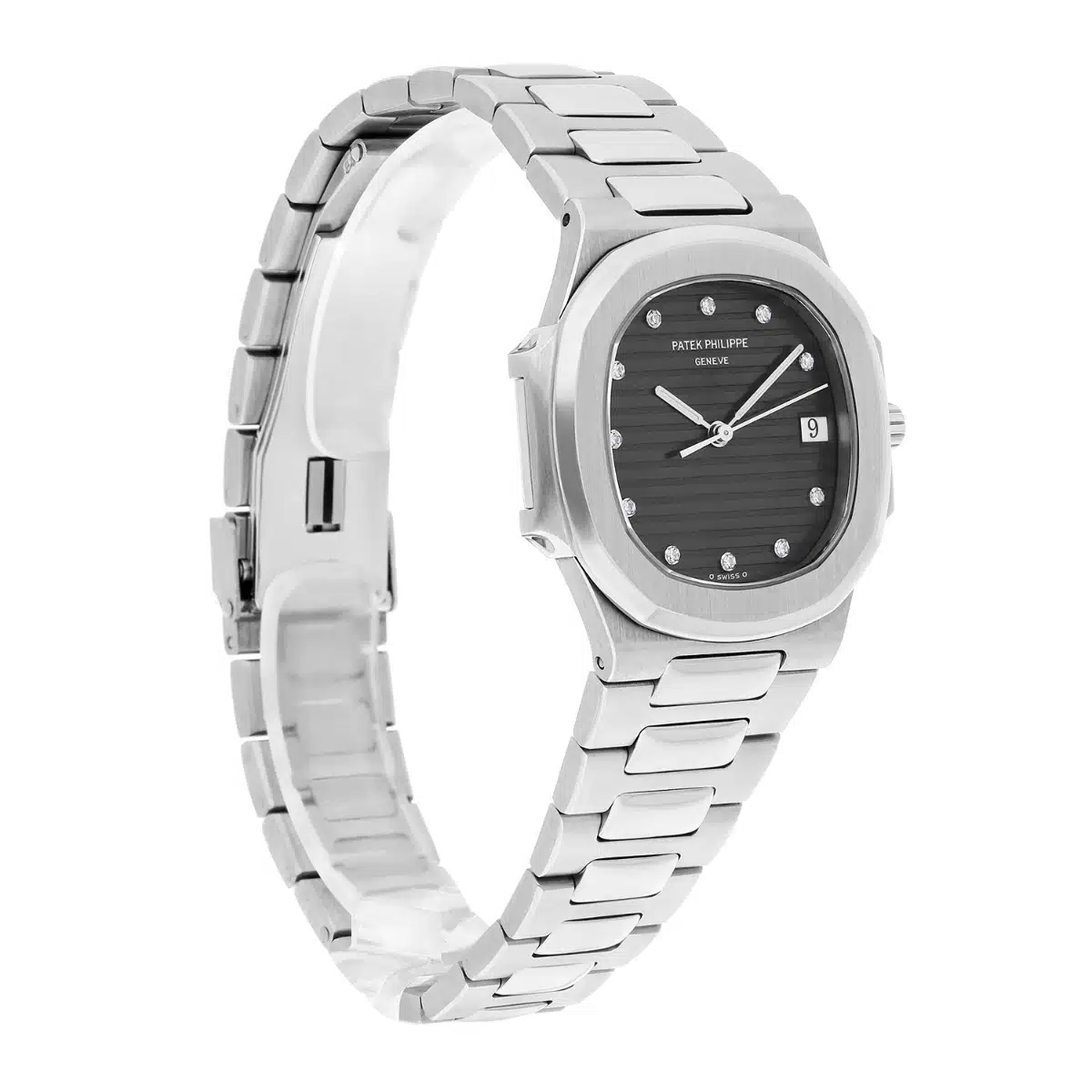 Patek Philippe Nautilus Quartz 33mm Black Dial Stainless Steel Watch 3900/1 Box and Papers – image 6