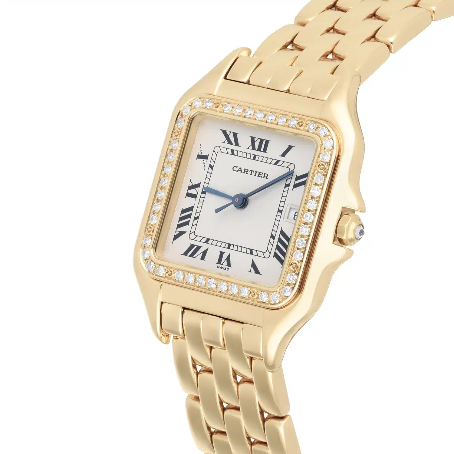 Cartier Panthere 887968 29mm Ladies Large 18K Yellow Gold Watch with Diamonds – image 3