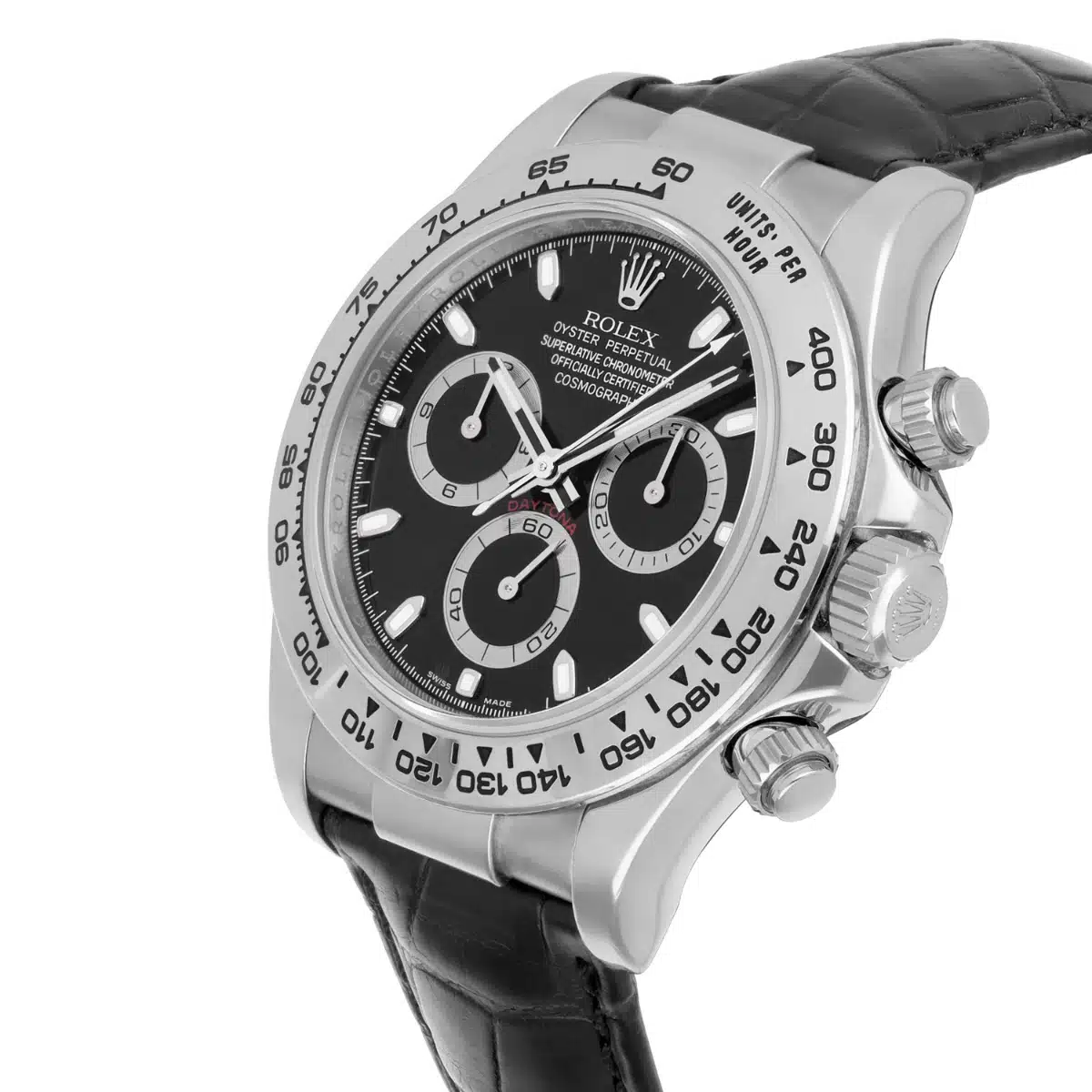 Rolex Cosmograph Daytona 116519 18k White Gold Mens Watch Strap Box Papers – image 3