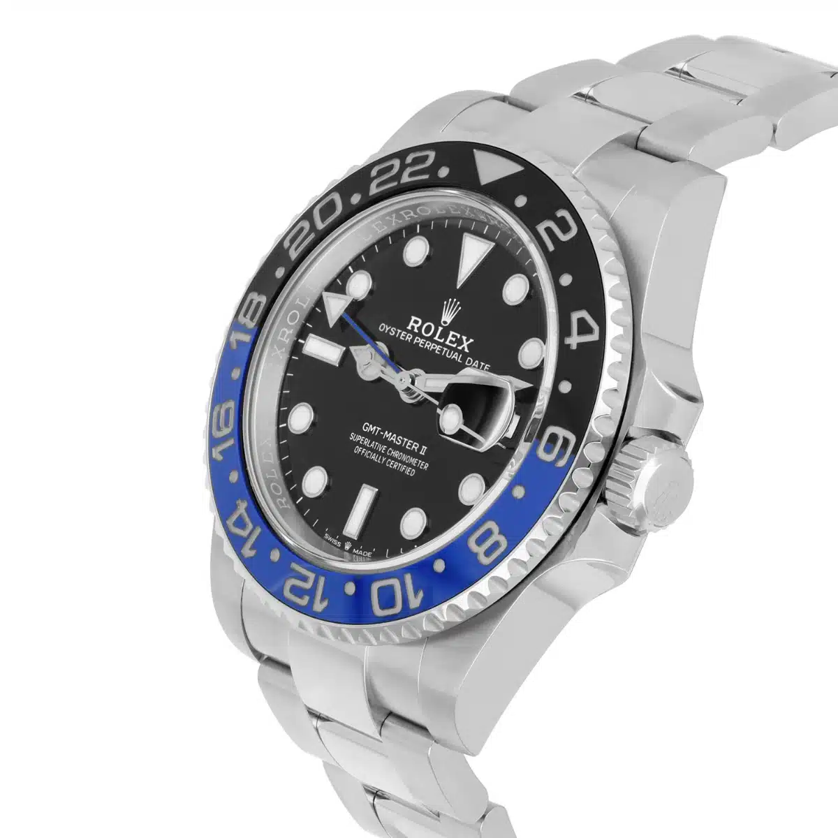 Rolex GMT-Master II 126710 Batman Black/Blue Ceramic Bezel Oyster Stainless Steel Watch – image 4