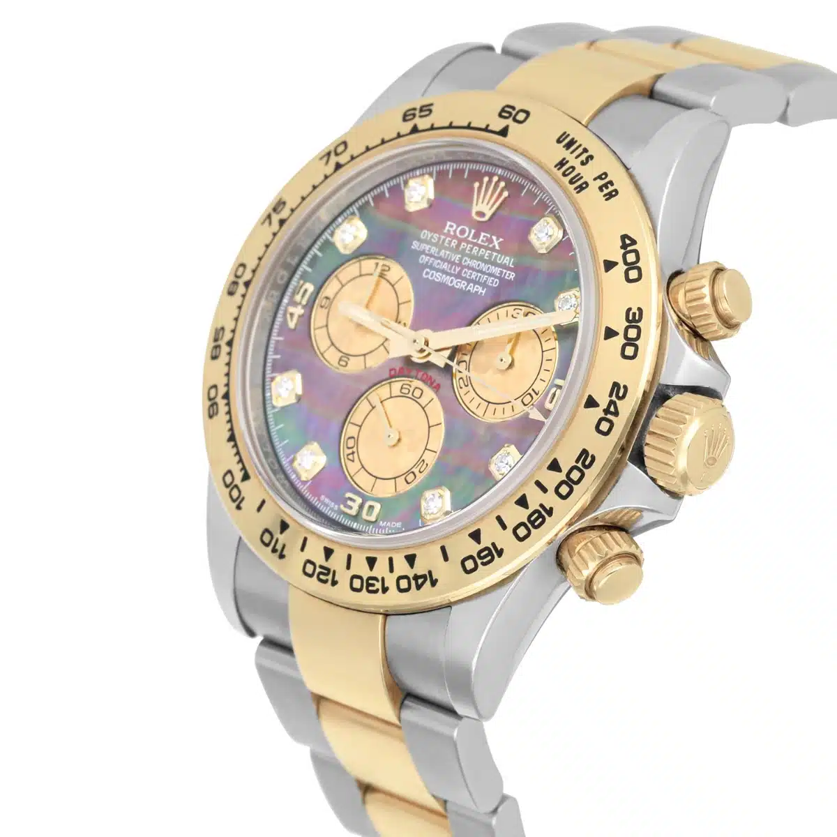 Rolex Daytona Steel/Yellow Gold Watch Tahitian MOP Diamond Dial 116503 – image 5