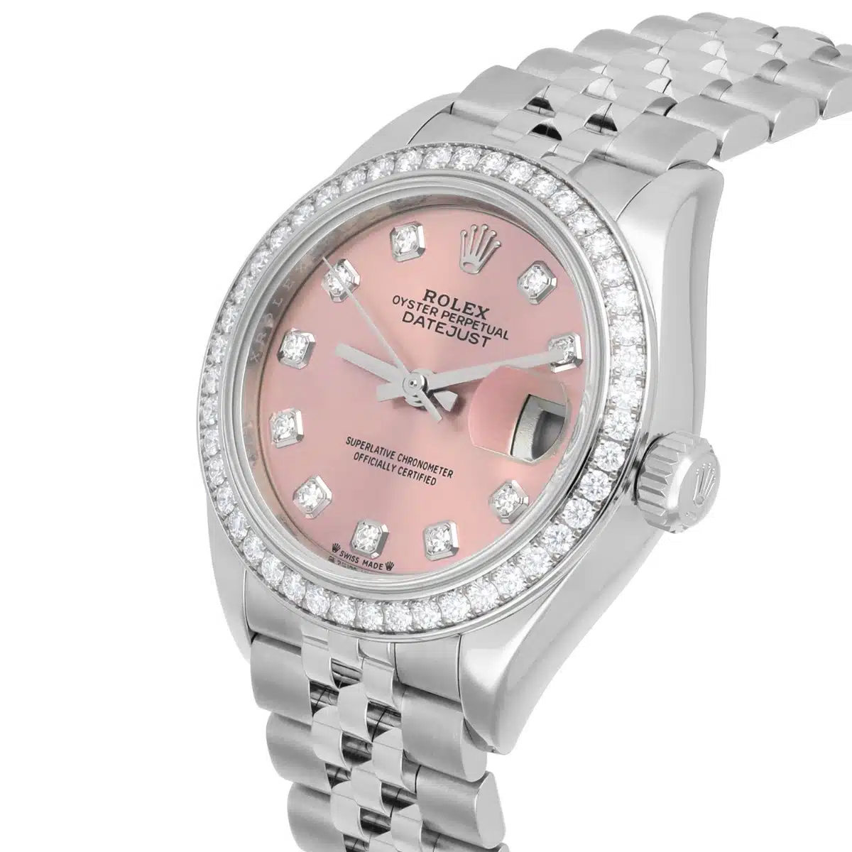 Rolex Lady-Datejust 28mm 279384RBR Pink Diamond Jubilee Complete – image 5