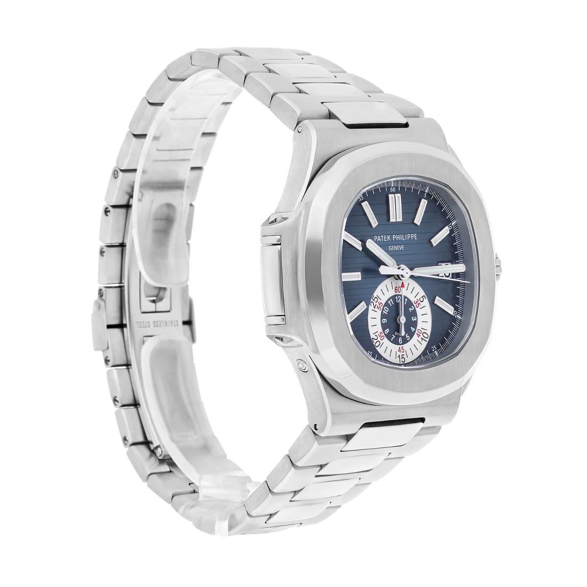 Patek Philippe Nautilus 5980/1A-001 Gradient Blue Dial Steel Bracelet Box/Papers