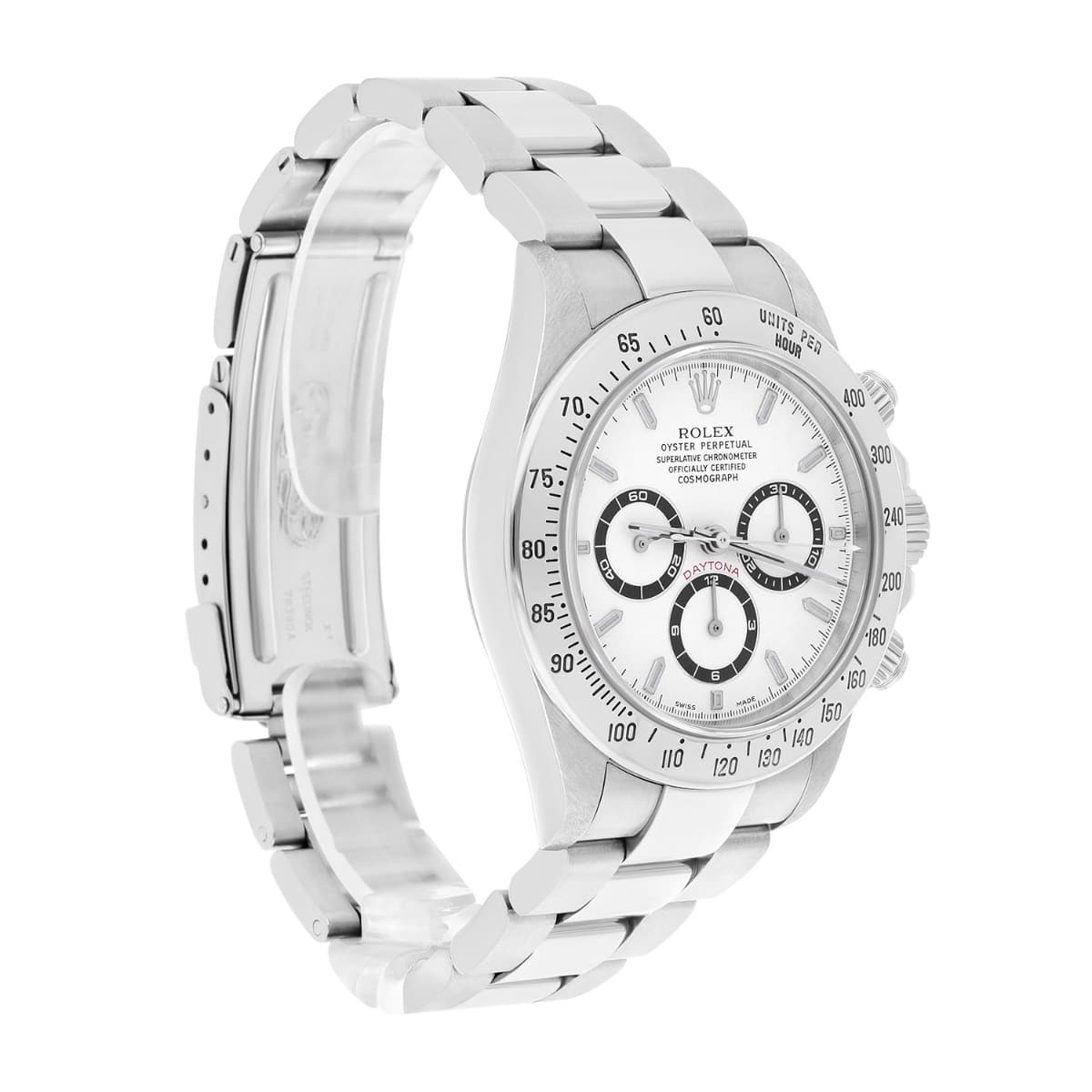 Rolex Cosmograph Daytona 16520 White Dial Zenith Movement Circa 1999 Box/Papers