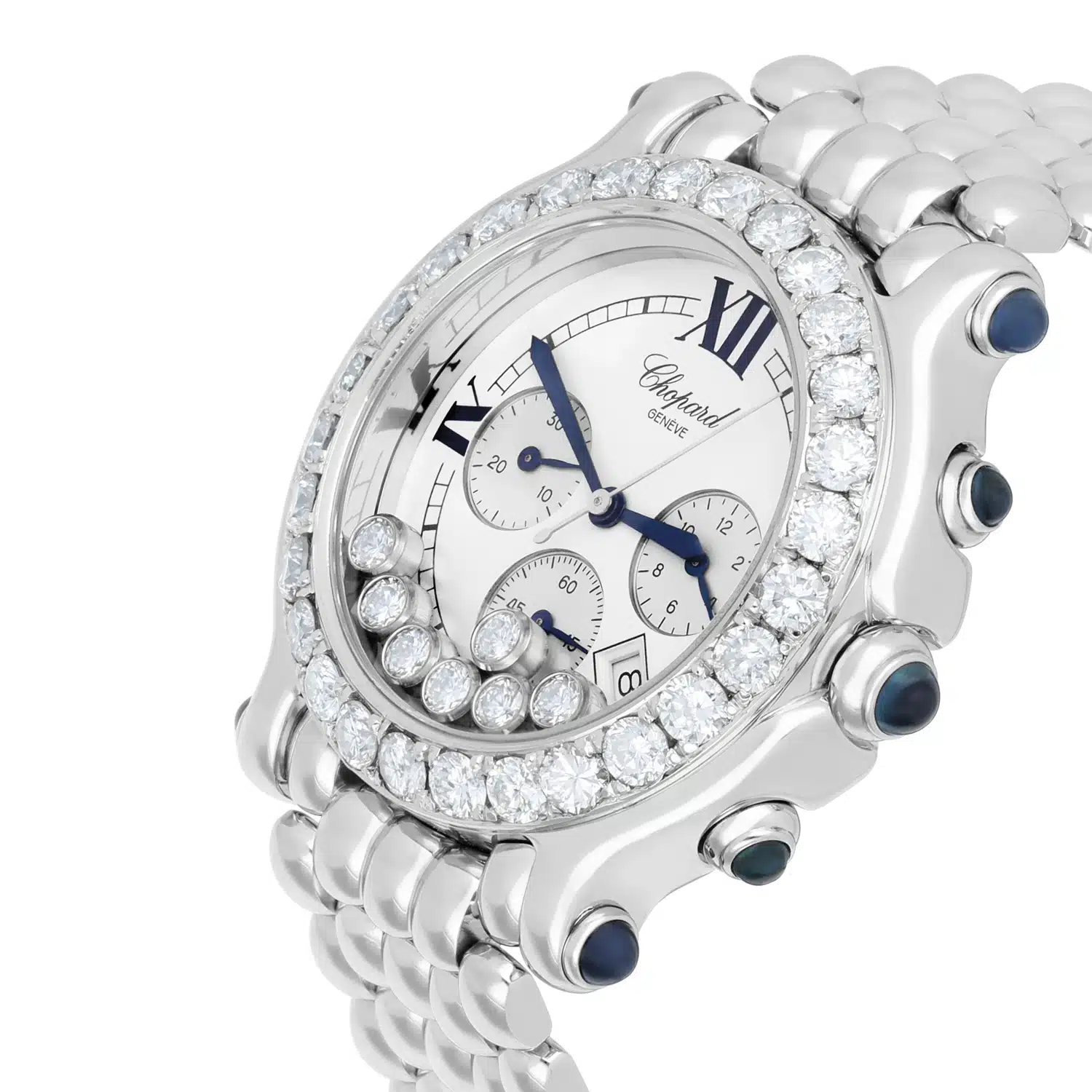 Chopard Happy Sport Chronograph Steel Ladies Watch with Diamonds 38mm 28/8267-23 – image 4