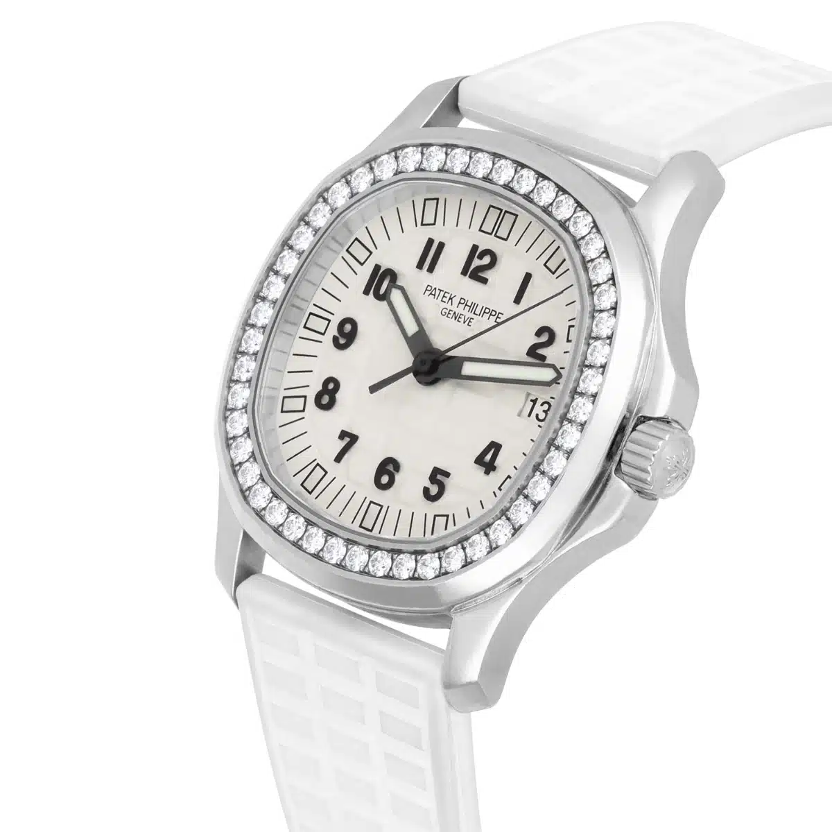 Patek Philippe Aquanaut 5067A White Dial Ladies Watch with Diamonds Papers 2010 – image 3
