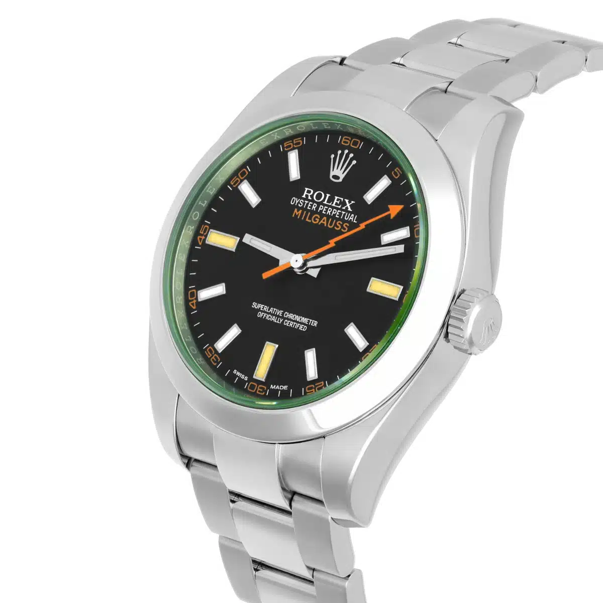 Rolex Milgauss Stainless Steel 40mm Black Dial 116400GV Box/Papers Complete – image 3