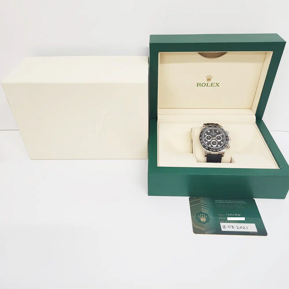 Rolex Daytona 116519LN 40mm White Gold with Black Dial Watch 2021 – image 8