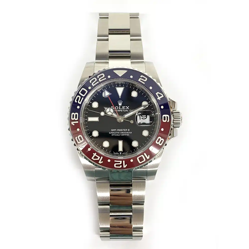 Rolex GMT-Master II  126710BLRO Oyster Bracelet  Stainless Steel Watch Pepsi Bezel Black Dial MINT 2021 – image 3