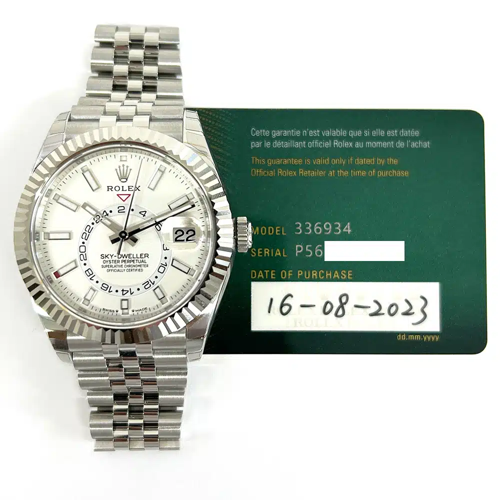 Rolex Sky-Dweller 42mm 336934-0004 Jubilee Stainless Steel with White  Dial Watch 2023 – image 2
