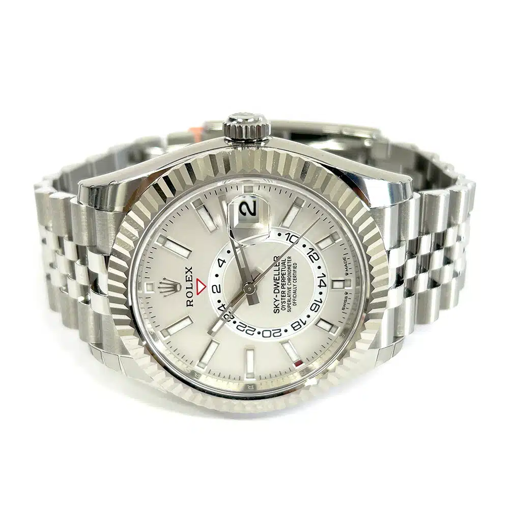 Rolex Sky-Dweller 42mm 336934-0004 Jubilee Stainless Steel with White  Dial Watch 2023 – image 5