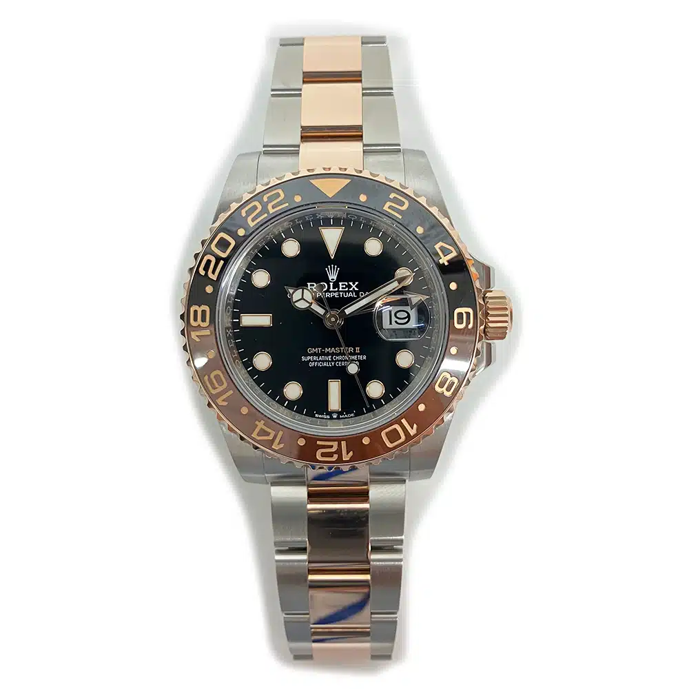 Rolex Black Dial GMT-Master II 126711CHNR “Root Beer” Stainless Steel & Rose Gold Oyster Bracelet Watch MINT 2020 – image 3