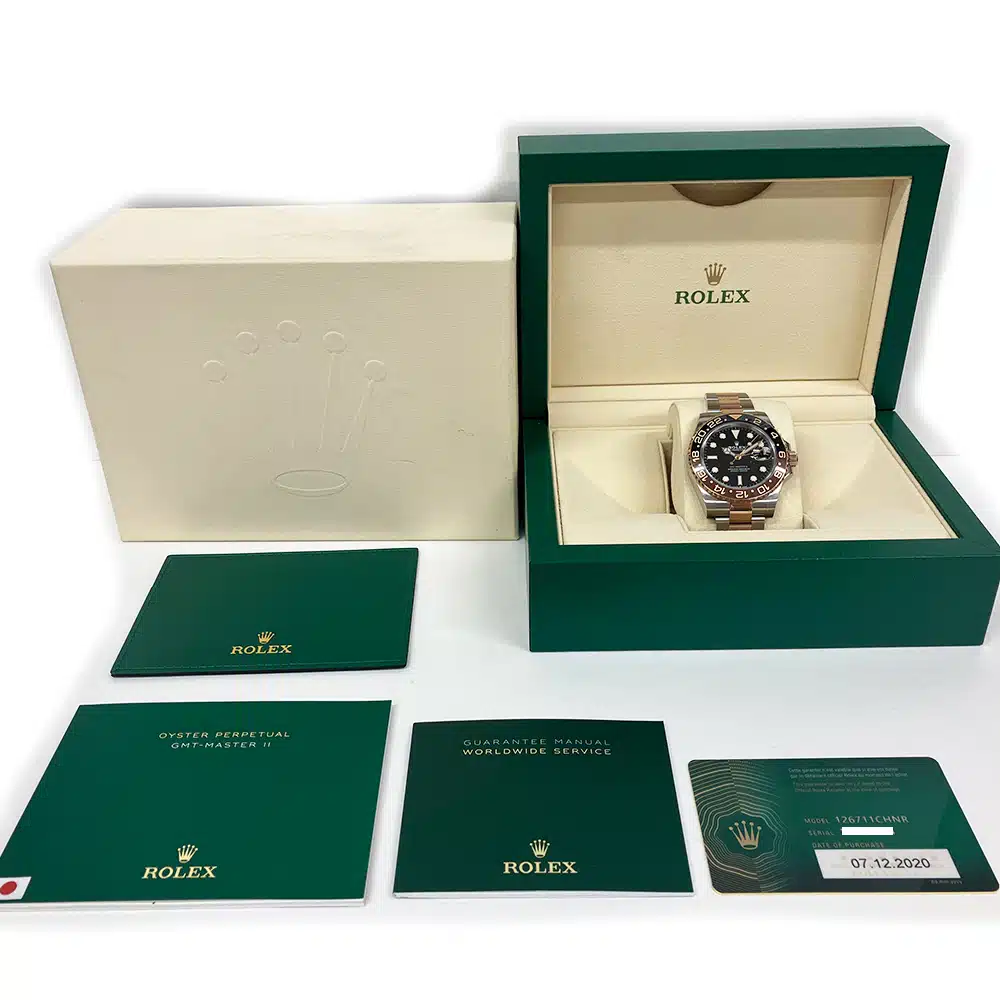 Rolex Black Dial GMT-Master II 126711CHNR “Root Beer” Stainless Steel & Rose Gold Oyster Bracelet Watch MINT 2020 – image 8