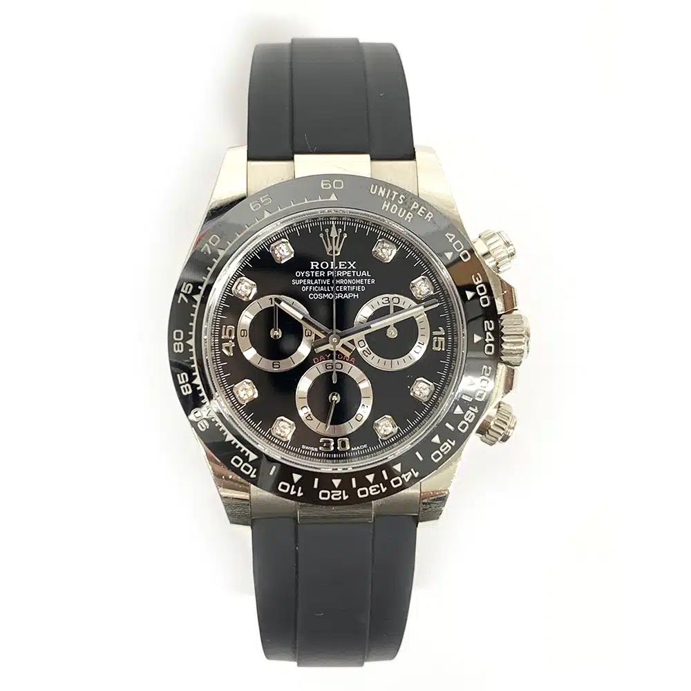 Rolex Daytona Cosmograph 40mm 116519LNG White Gold with Black Diamond Dial Watch 2023 – image 3