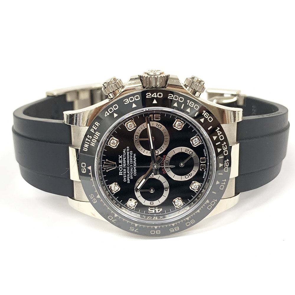 Rolex Daytona Cosmograph 40mm 116519LNG White Gold with Black Diamond Dial Watch 2023