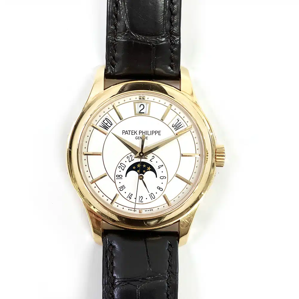 Patek Philippe Complications  Annual Calendar 40mm 5205R-001 Rose Gold With Brown Leather Watch White Dial 2020 – image 3