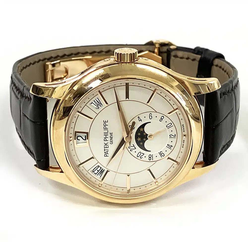 Patek Philippe Complications  Annual Calendar 40mm 5205R-001 Rose Gold With Brown Leather Watch White Dial 2020 – image 4