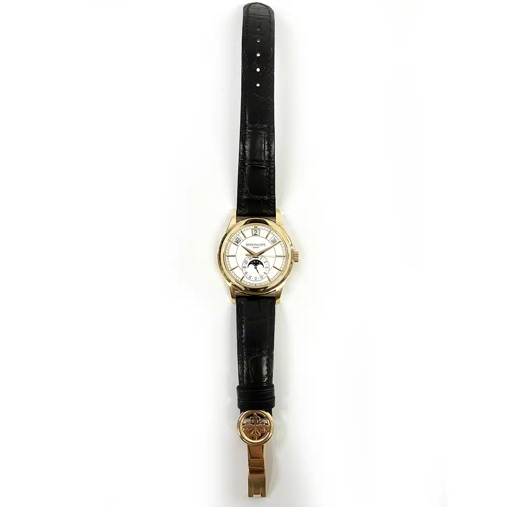Patek Philippe Complications  Annual Calendar 40mm 5205R-001 Rose Gold With Brown Leather Watch White Dial 2020 – image 5