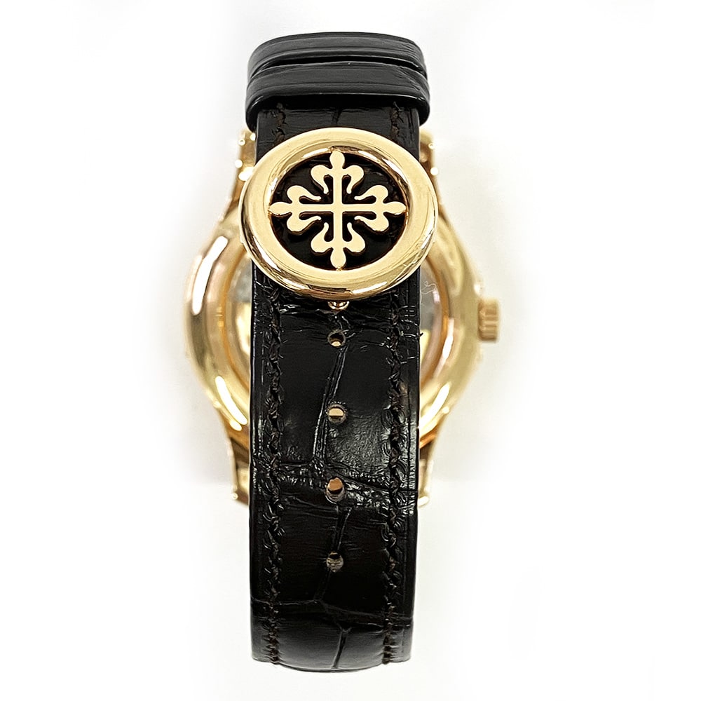 Patek Philippe Complications Annual Calendar 40mm 5205R-001 Rose Gold With Brown Leather Watch White Dial 2020