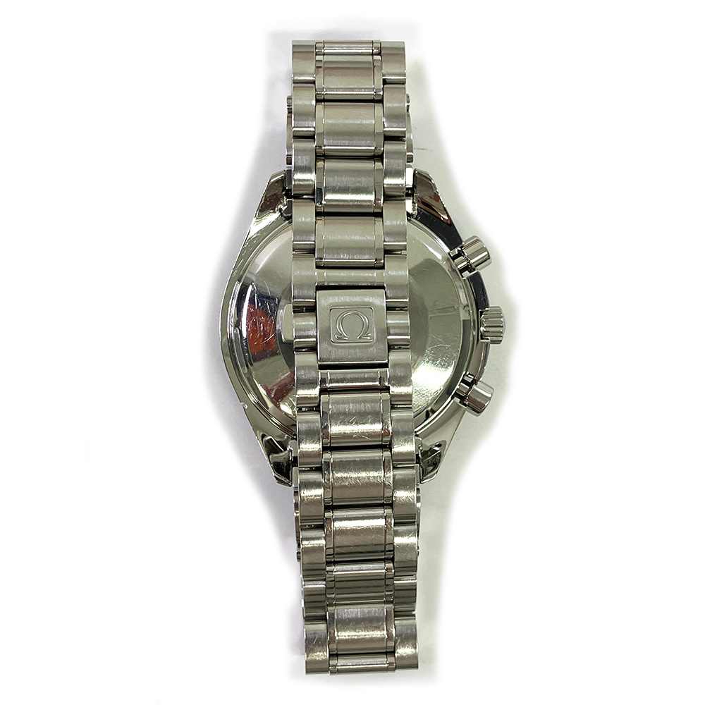 Omega Speedmaster Day-Date Chronograph 3520.50.00 Stainless Steel Watch Black Dial