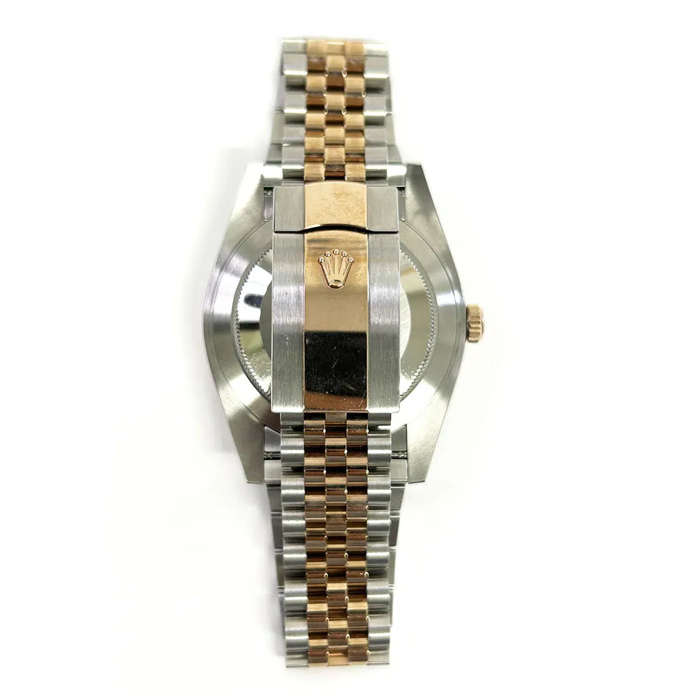 Rolex Datejust 126331 Rose Gold & Steel Jubilee  Men's Watch Wimbledon Roman Dial 2021 – image 5