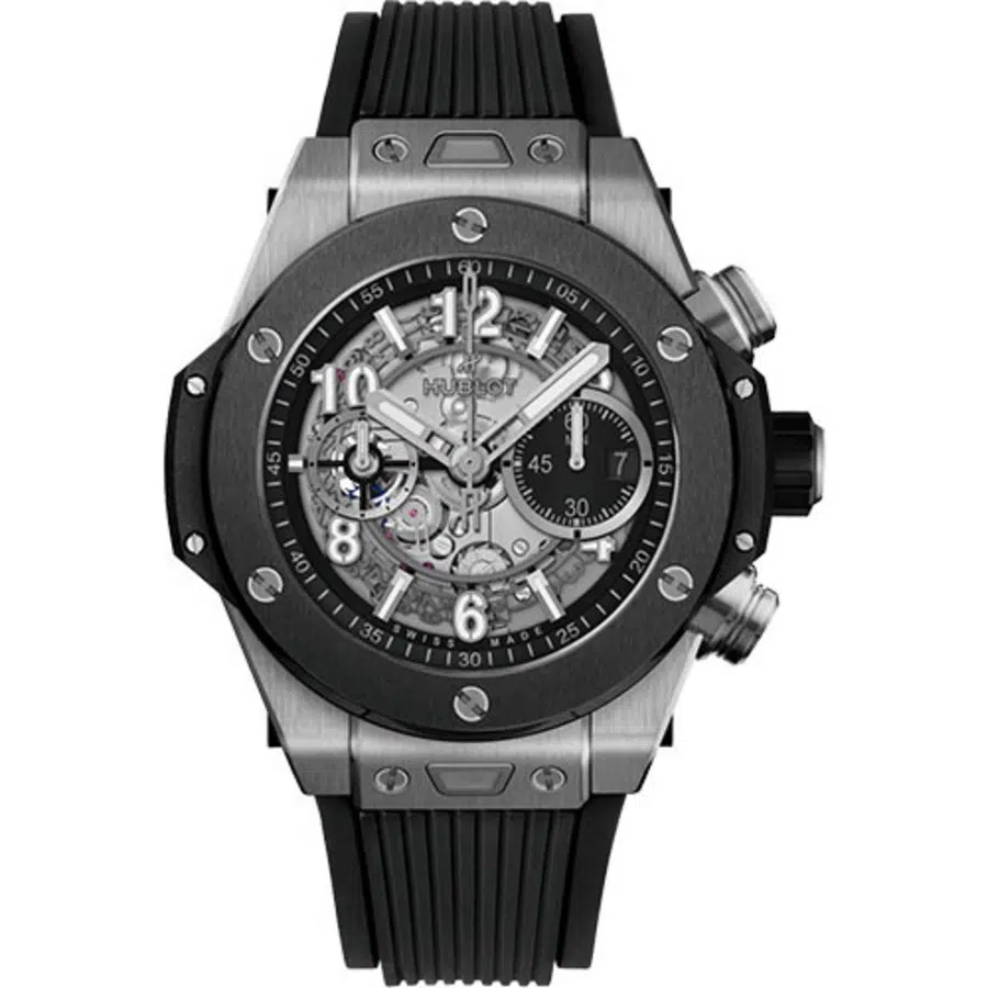 Hublot Big Bang Unico Titanium 421.NM.1170.RX Skeleton Dial - Black Rubber Strap