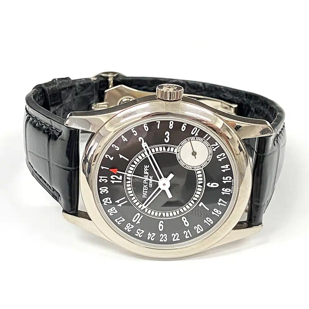 Patek Philippe Calatrava Certified White Gold Black Dial 6006G-001 Watch 2018 – image 3