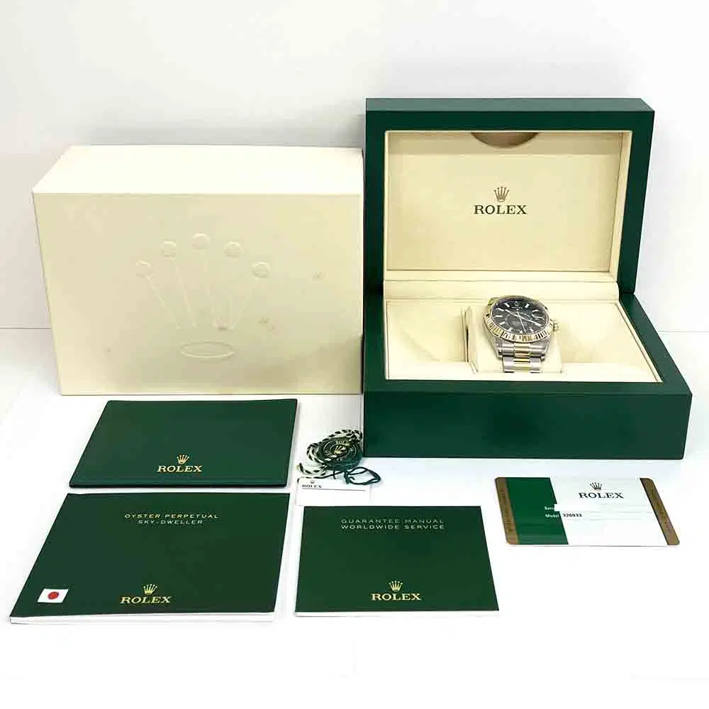 Rolex Sky-Dweller 326933 42mm Stainless Steel And Yellow Gold with Black Dial Watch 2018 – image 8