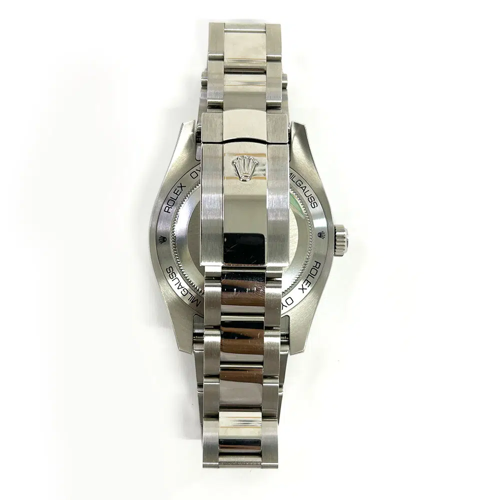 Rolex Milgauss 116400GV 40mm Stainless Steel Watch Blue Index Dial 2015 – image 6