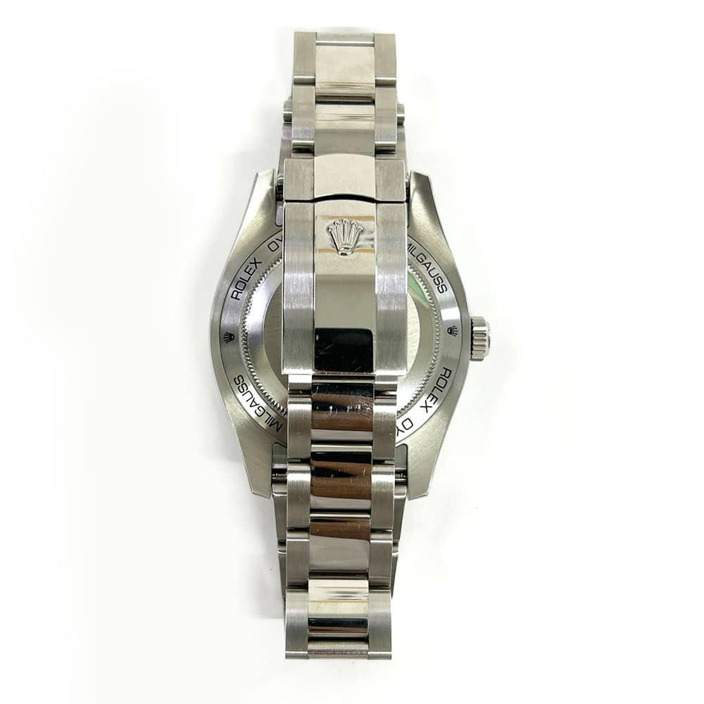 Rolex Milgauss 40mm Stainless Steel 116400GV Index Dial Blue 2015