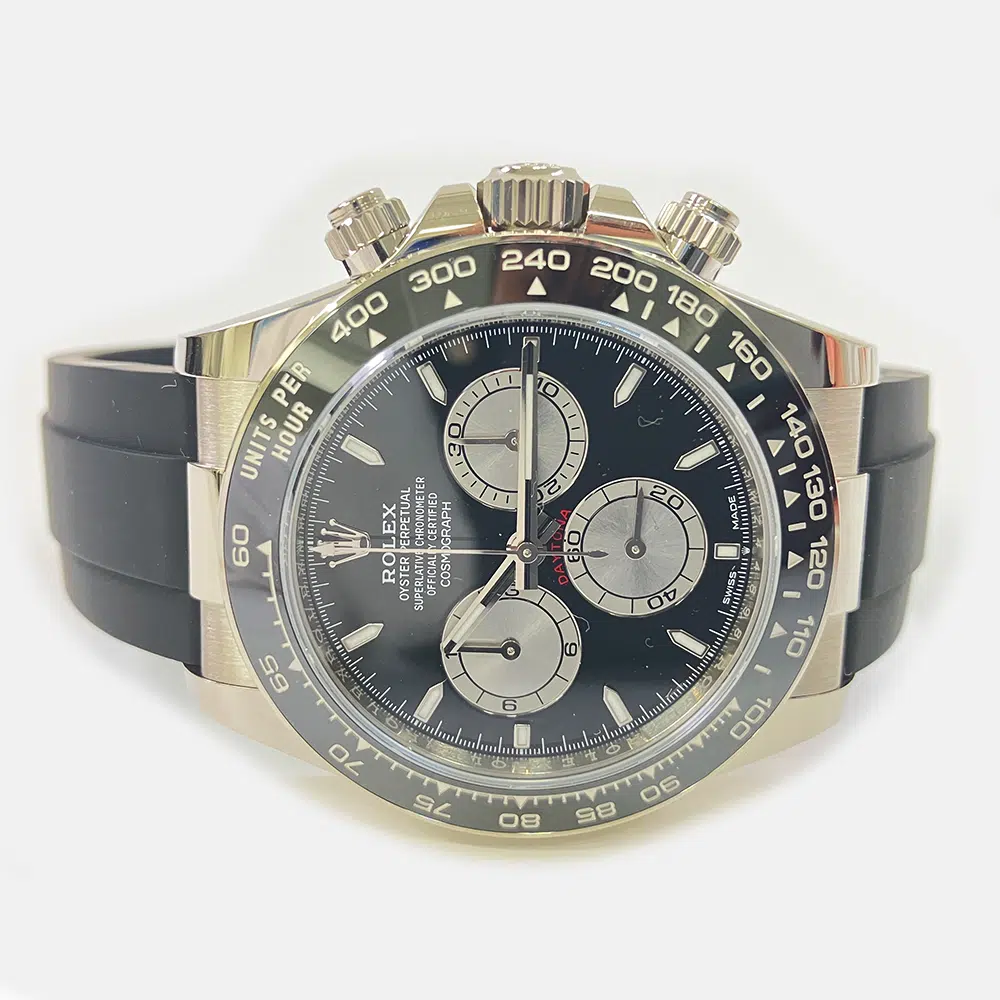 Rolex Daytona 40mm 126519LN-0002 White Gold with Black Rubber Watch Black Index Dial 2024 – image 4