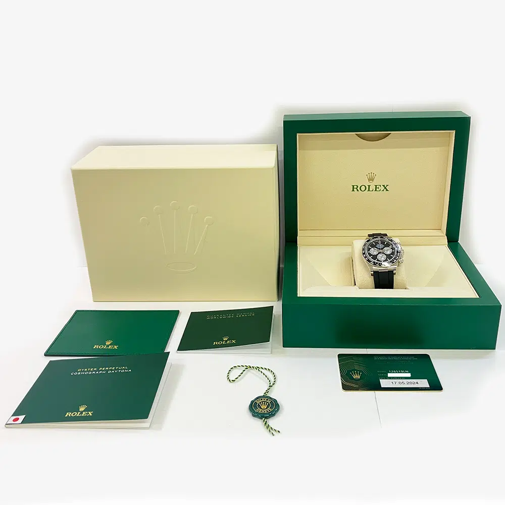 Rolex Daytona 40mm 126519LN-0002 White Gold with Black Rubber Watch Black Index Dial 2024 – image 7