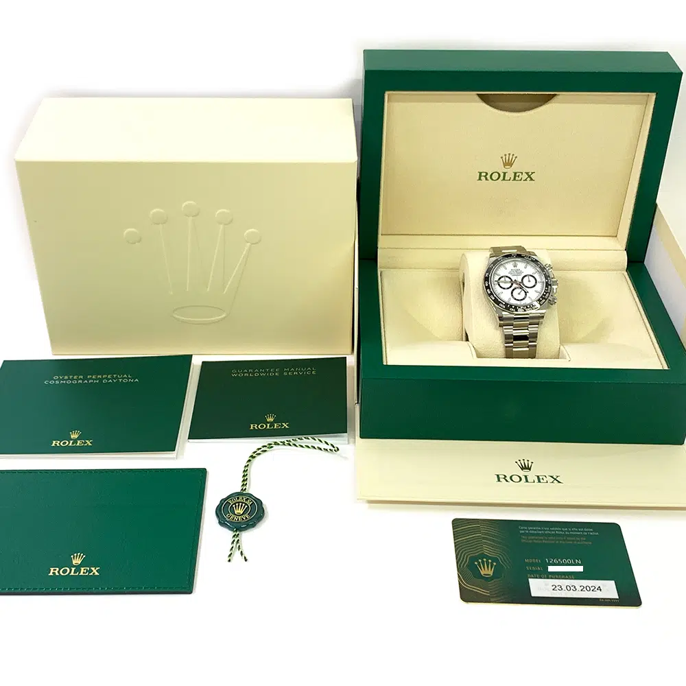 Rolex Daytona White Dial 40mm Oyster 126500ln-0001 Stainless Steel Watch 2024 – image 8