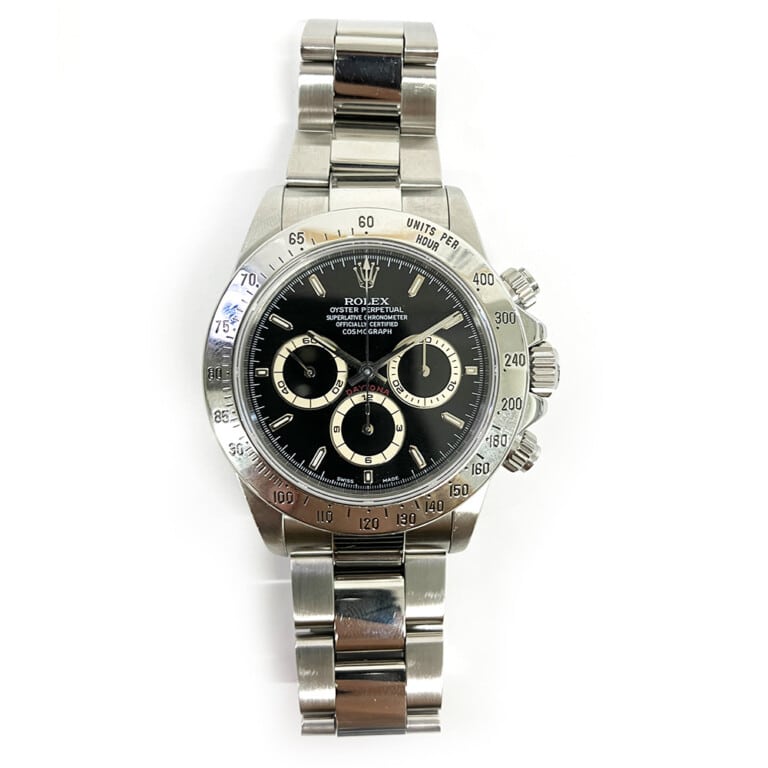 Rolex Daytona Cosmograph 40mm 16520 Oyster Stainless Steel with Black Dial Watch 2000