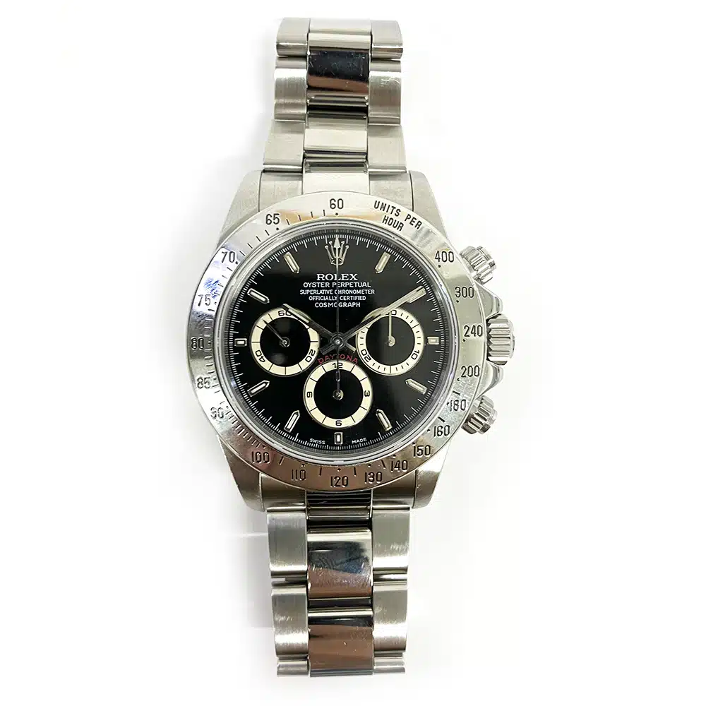 Rolex Daytona Cosmograph 40mm 16520 Oyster Stainless Steel with Black Dial Watch 2000