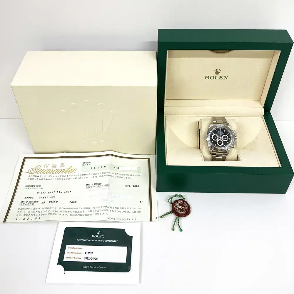 Rolex Daytona Cosmograph 40mm 16520 Oyster Stainless Steel with Black Dial Watch 2000 – image 8