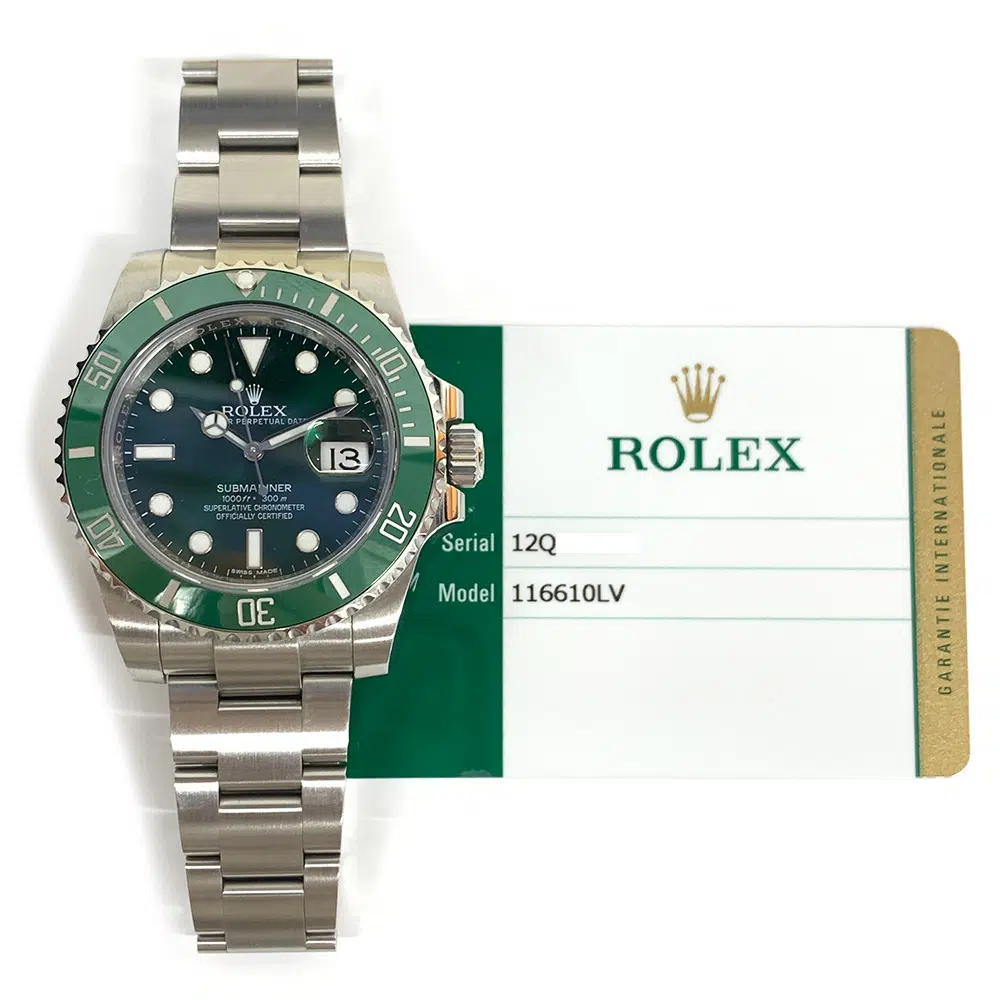 Rolex Submariner MINT 2015 Stainless Steel Oyster 116610LV  Green Dial – image 3
