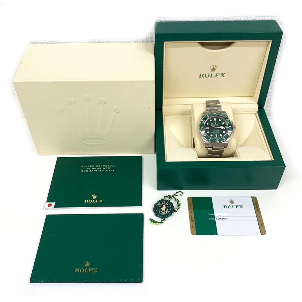 Rolex Submariner MINT 2015 Stainless Steel Oyster 116610LV  Green Dial – image 8