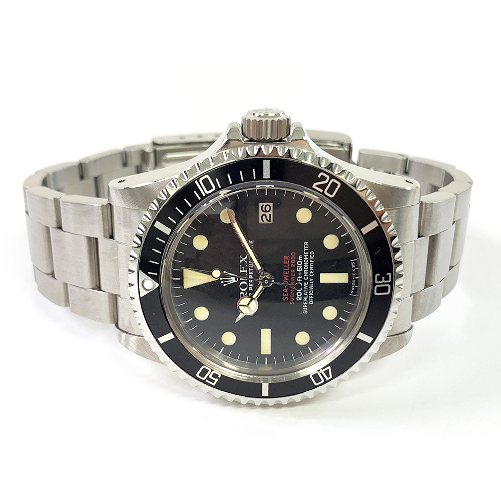Rolex Sea-Dweller 40mm 1665 Oyster Stainless Steel Watch Black Dial