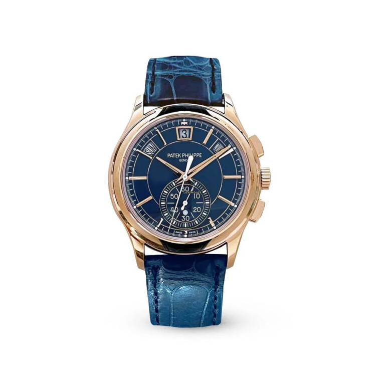 Patek Philippe Annual Calendar Chronograph 5905R-010 rose gold watch, blue dial
