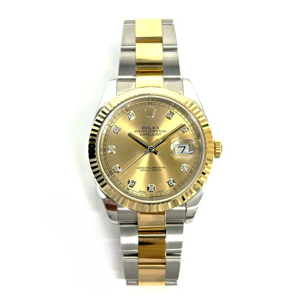 Rolex Datejust 126333-0011 41mm Two Tone SS/YG Oyster Champagne Diamond Dial 2018 – image 2